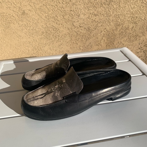 Jeon black grey leather mules girl in the rain size 6M - Picture 4 of 15